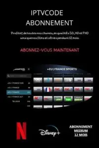 Abonnement code iptv medium 12 mois