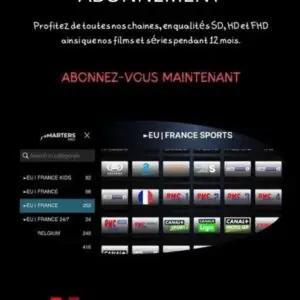 Abonnement code iptv medium 12 mois