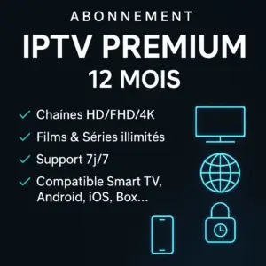 Abonnement code iptv premium 12 mois