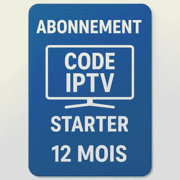 Abonnement code iptv starter 12 mois